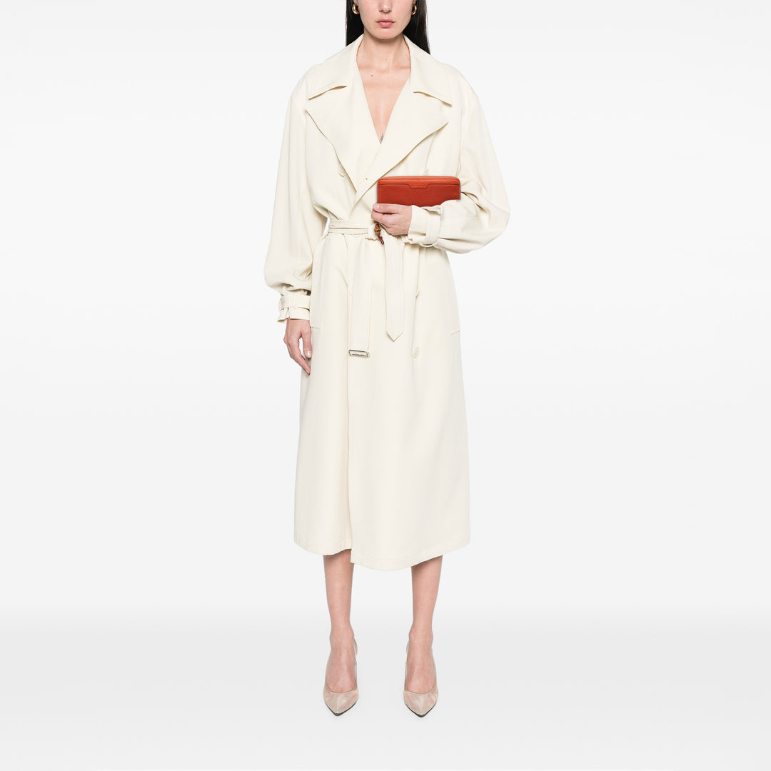 Gucci Cuir Bamboo Zip Around Portefeuille