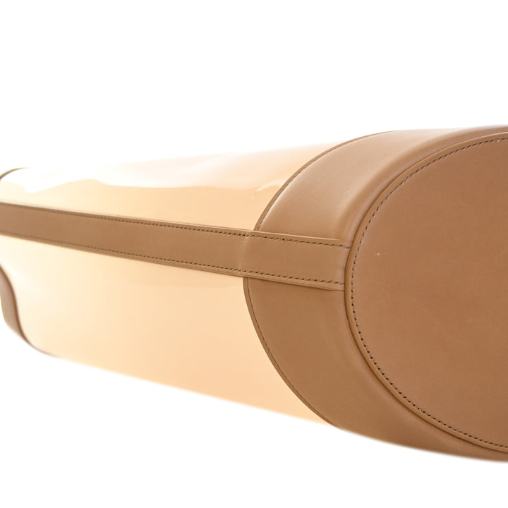 Saint Laurent Medium PVC et Cuir de veau Panier Cabas