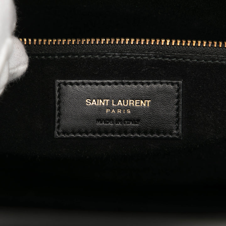 Saint Laurent Small Tweed Houndstooth Sac De Jour Sac cartable Noir – GABY PARIS Authentique