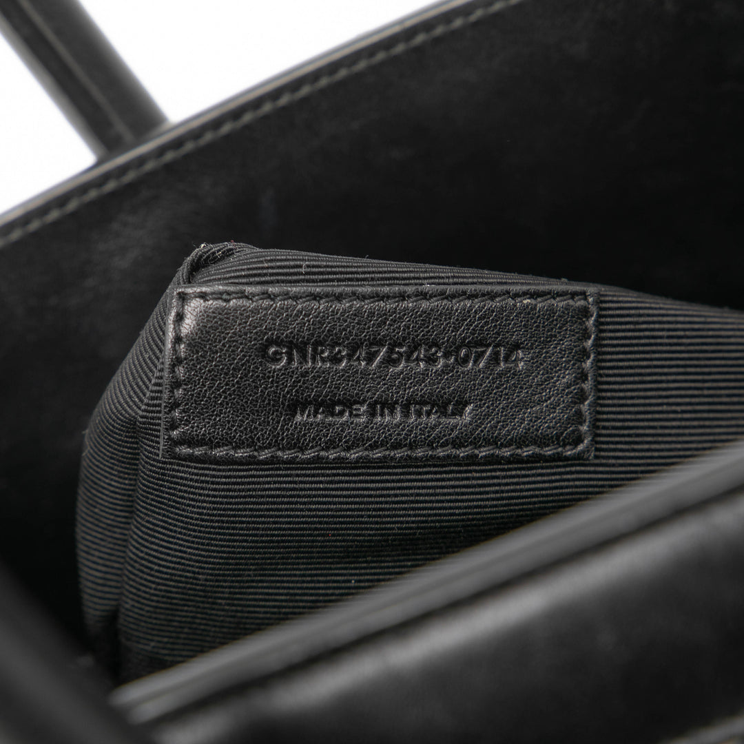 Saint Laurent Small Tweed Houndstooth Sac De Jour Sac cartable Noir – GABY PARIS Authentique