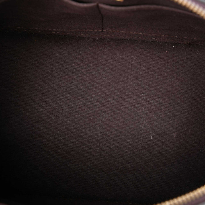 Louis Vuitton Sac à main Alma Monogram PM Cuir verni Violet – vue 4 – GABY PARIS