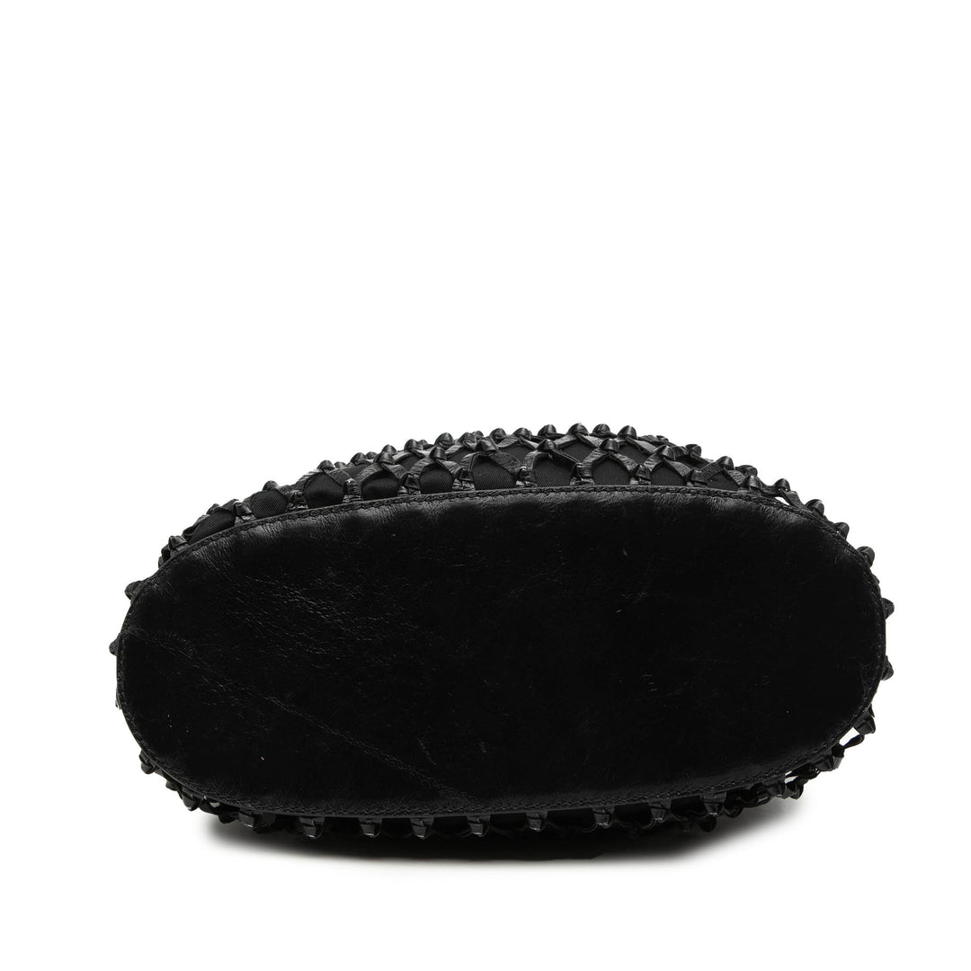 Dolce & Gabbana Woven Cuir Net Handle Sac