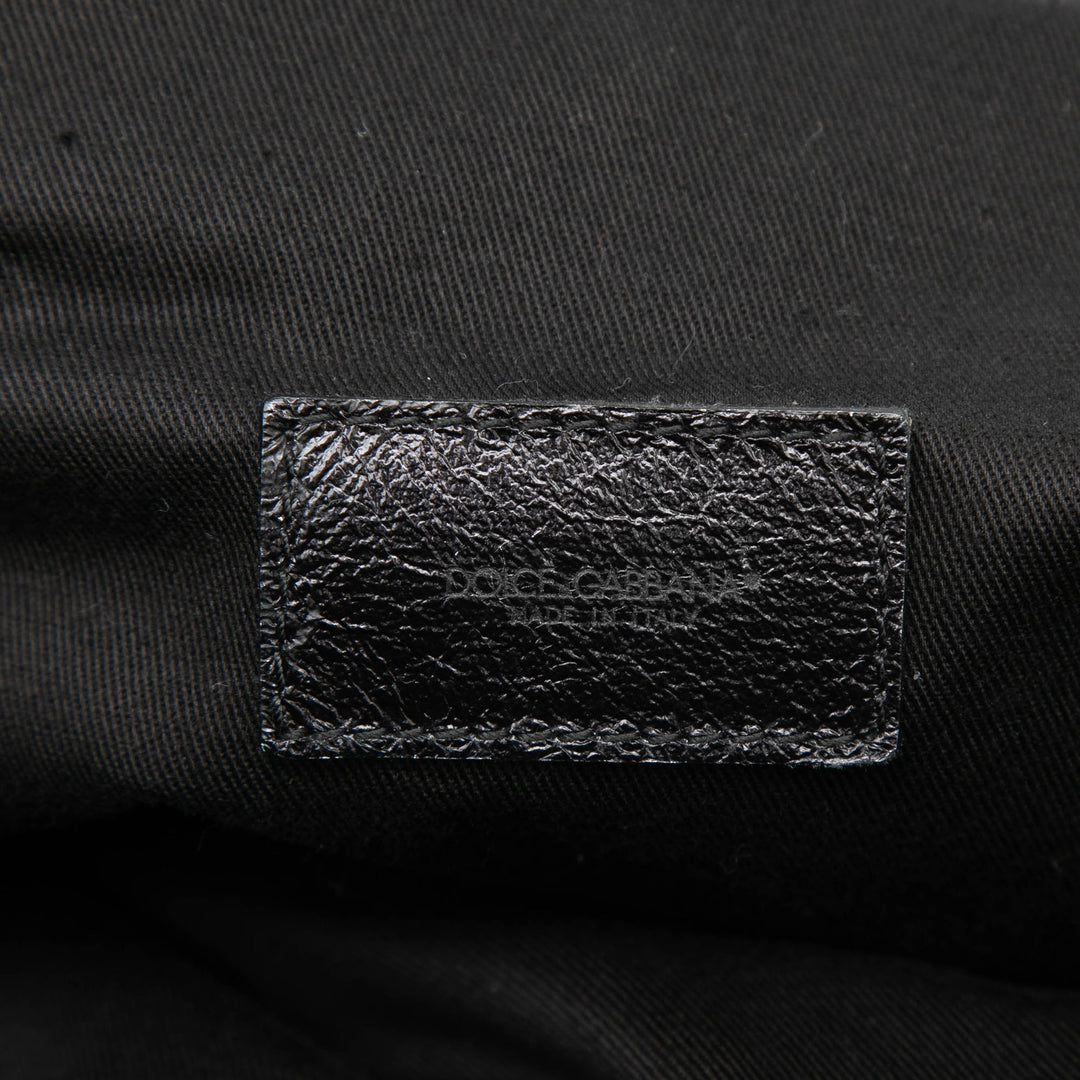 Dolce & Gabbana Woven Cuir Net Handle Sac
