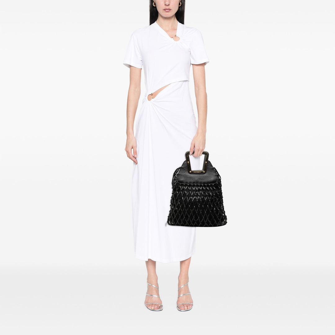 Dolce & Gabbana Woven Cuir Net Handle Sac