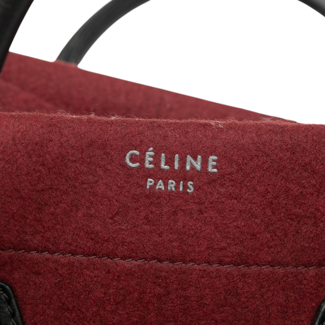 Celine Medium Felt Phantom Luggage Cabas