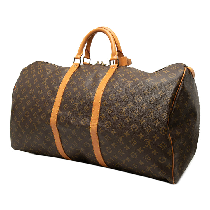 Louis Vuitton Sac de voyage Keepall 60 Monogram Marron – vue 2 – GABY PARIS