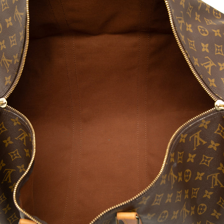 Louis Vuitton Sac de voyage Keepall 60 Monogram Marron – vue 4 – GABY PARIS