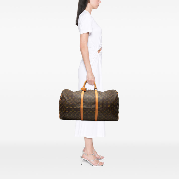 Louis Vuitton Sac de voyage Keepall 60 Monogram Marron – vue 6 – GABY PARIS