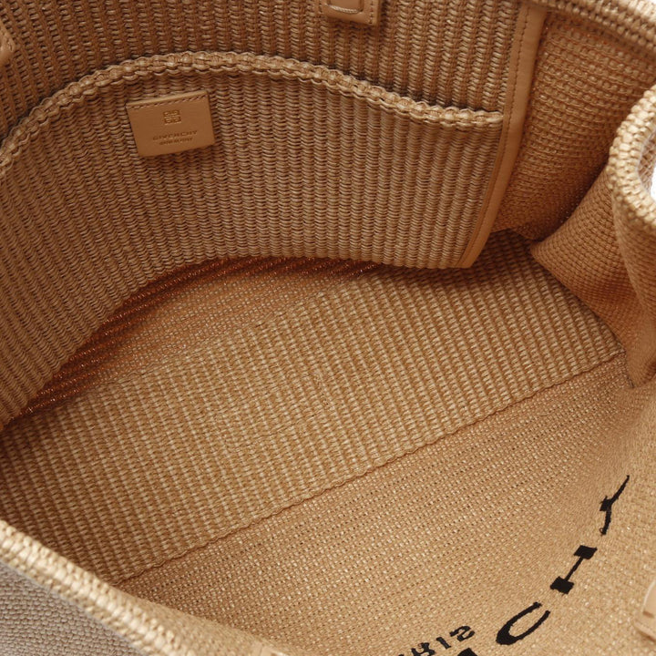 Large Raffia G Shopping Tote Brown - Gaby Paris