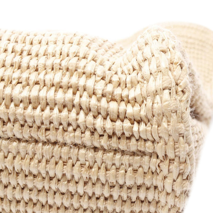 Large Raffia G Shopping Tote Brown - Gaby Paris