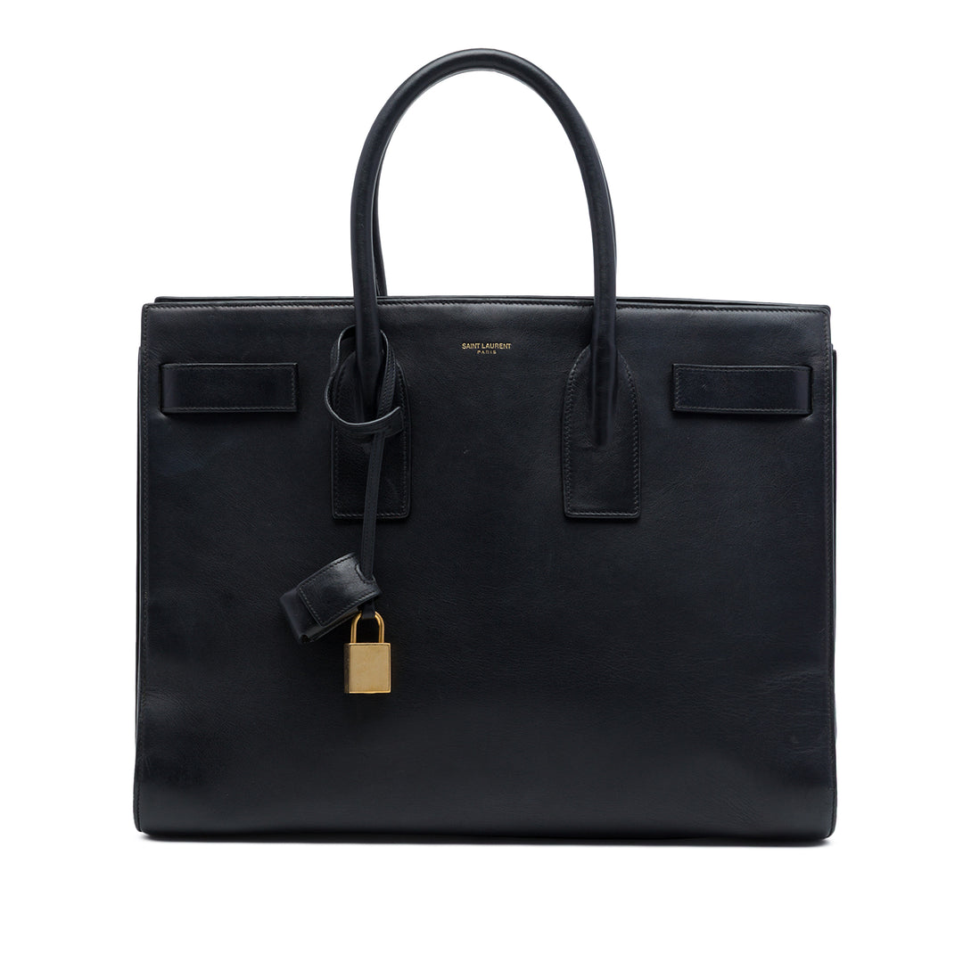 Saint Laurent Sac De Jour Sac Moyen Noir – vue principale – GABY PARIS