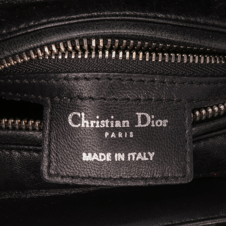 Medium Fabric Lame Lady Dior Black - Gaby Paris