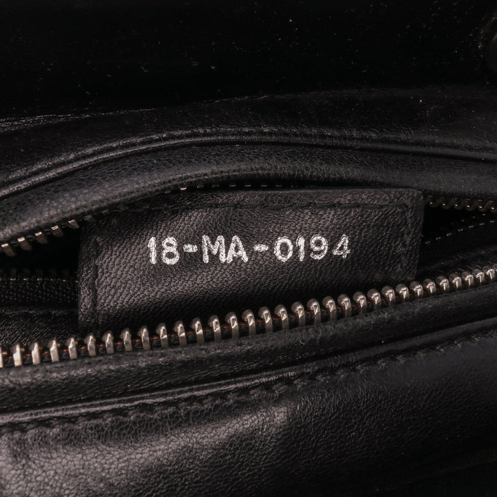 Medium Fabric Lame Lady Dior Black - Gaby Paris