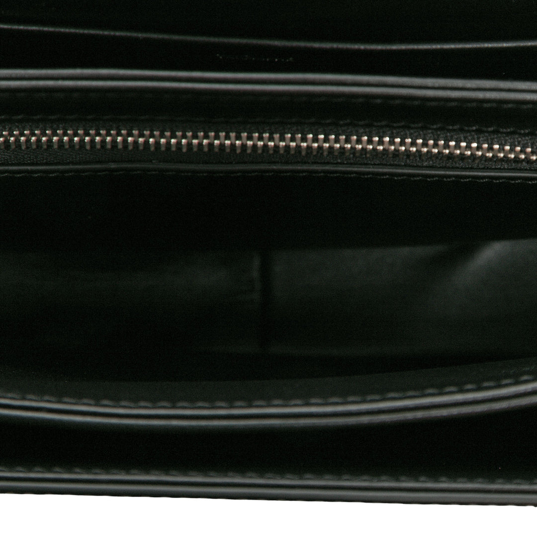 Celine Sac bandoulière Classique brillant Triomphe Cuir de veau Noir – vue 4 – GABY PARIS