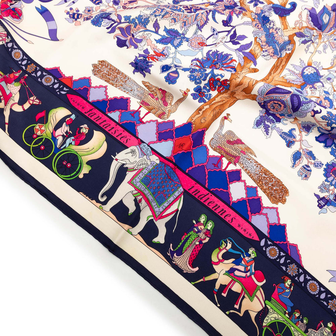 Hermès Fantaisies Indiennes Soie Foulard – GABY PARIS Authentique