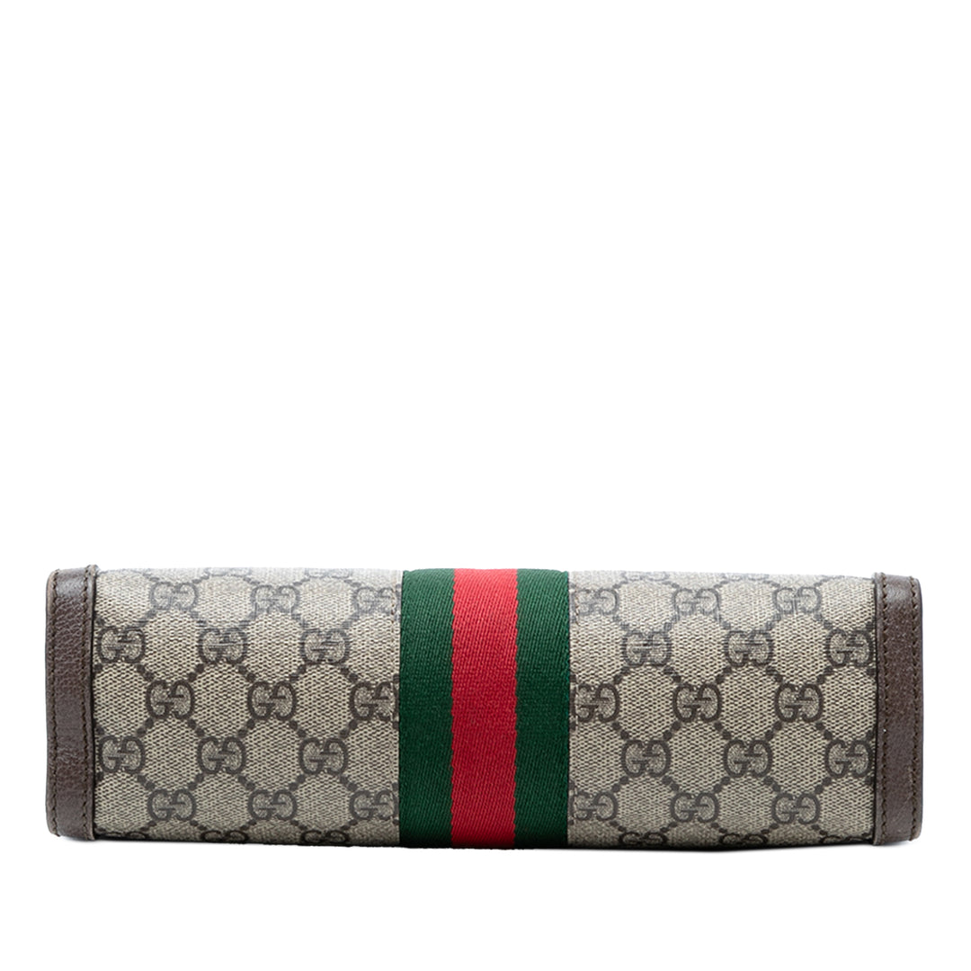 Gucci Small GG Supreme Web Ophidia Chain Sac porté croisé