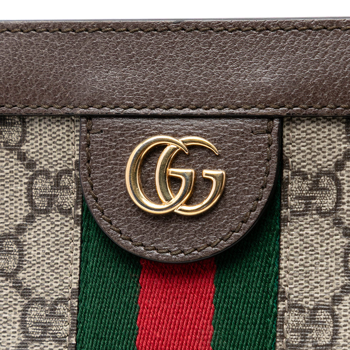 Gucci Small GG Supreme Web Ophidia Chain Sac porté croisé