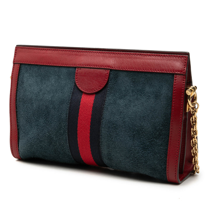 Gucci Sac bandoulière Web Ophidia Chaîne Petit Bleu – vue 2 – GABY PARIS