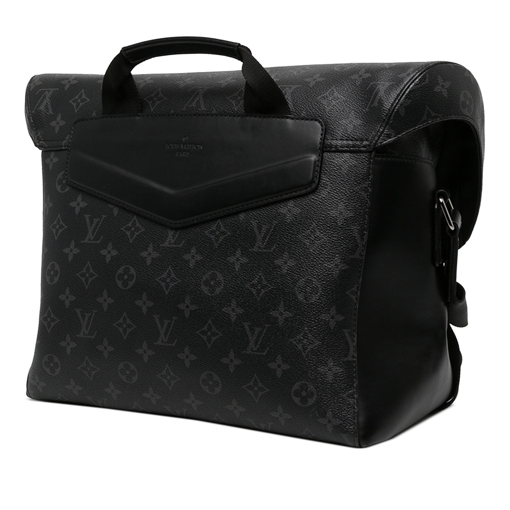 Louis Vuitton Sac bandoulière Voyager Monogram Eclipse MM Noir – vue 2 – GABY PARIS