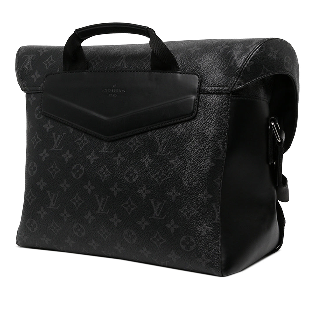 Louis Vuitton Sac bandoulière Voyager Monogram Eclipse MM Noir – vue 2 – GABY PARIS