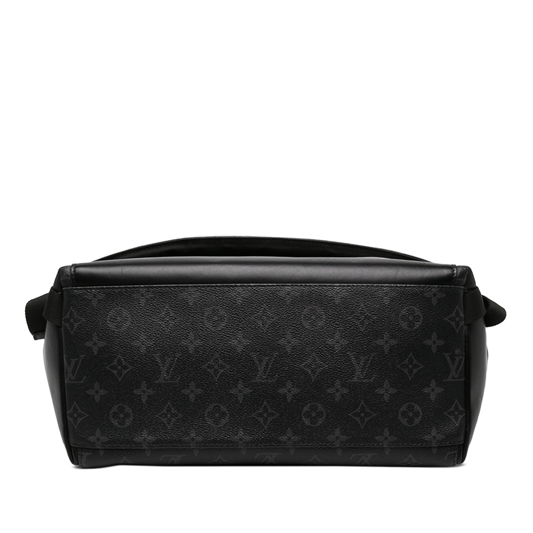 Louis Vuitton Sac bandoulière Voyager Monogram Eclipse MM Noir – vue 3 – GABY PARIS