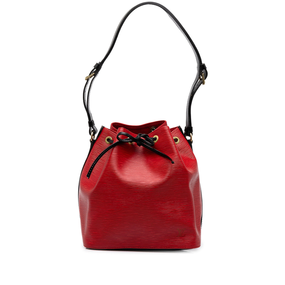 Louis Vuitton Sac seau Bicolore Noe Épi Rouge – vue principale – GABY PARIS