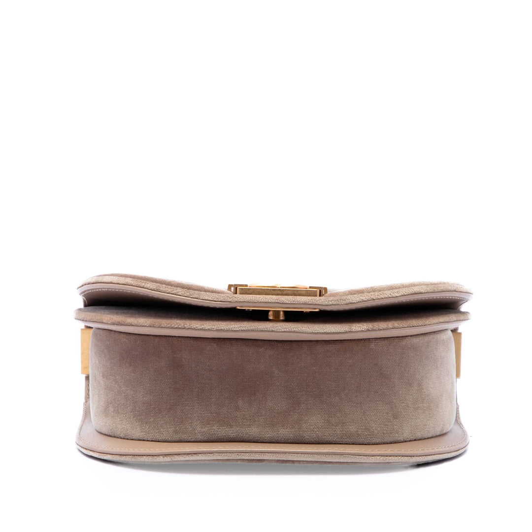 Matelassé Boy Sac Messenger Petit Marron