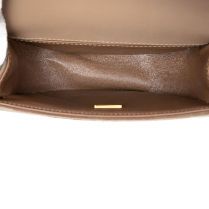 Matelassé Boy Sac Messenger Petit Marron