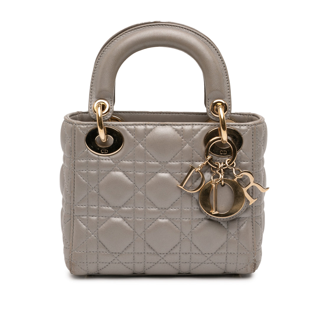 Dior Mini Cuir d’agneau Cannage Lady Dior