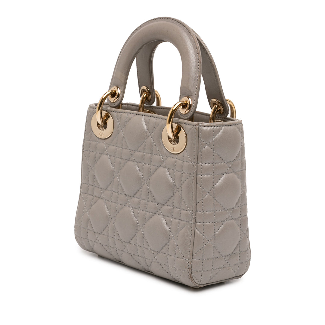 Dior Mini Cuir d’agneau Cannage Lady Dior