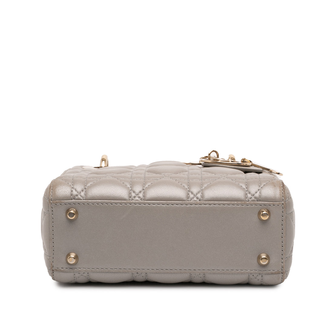 Dior Mini Cuir d’agneau Cannage Lady Dior