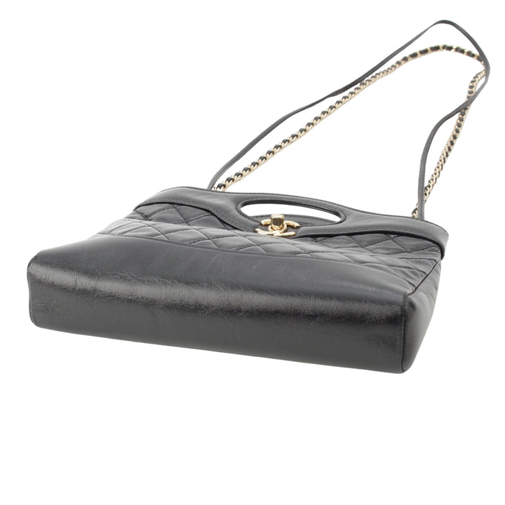 Matelassé Glacé 31 Cabas Mini Cuir de veau Noir