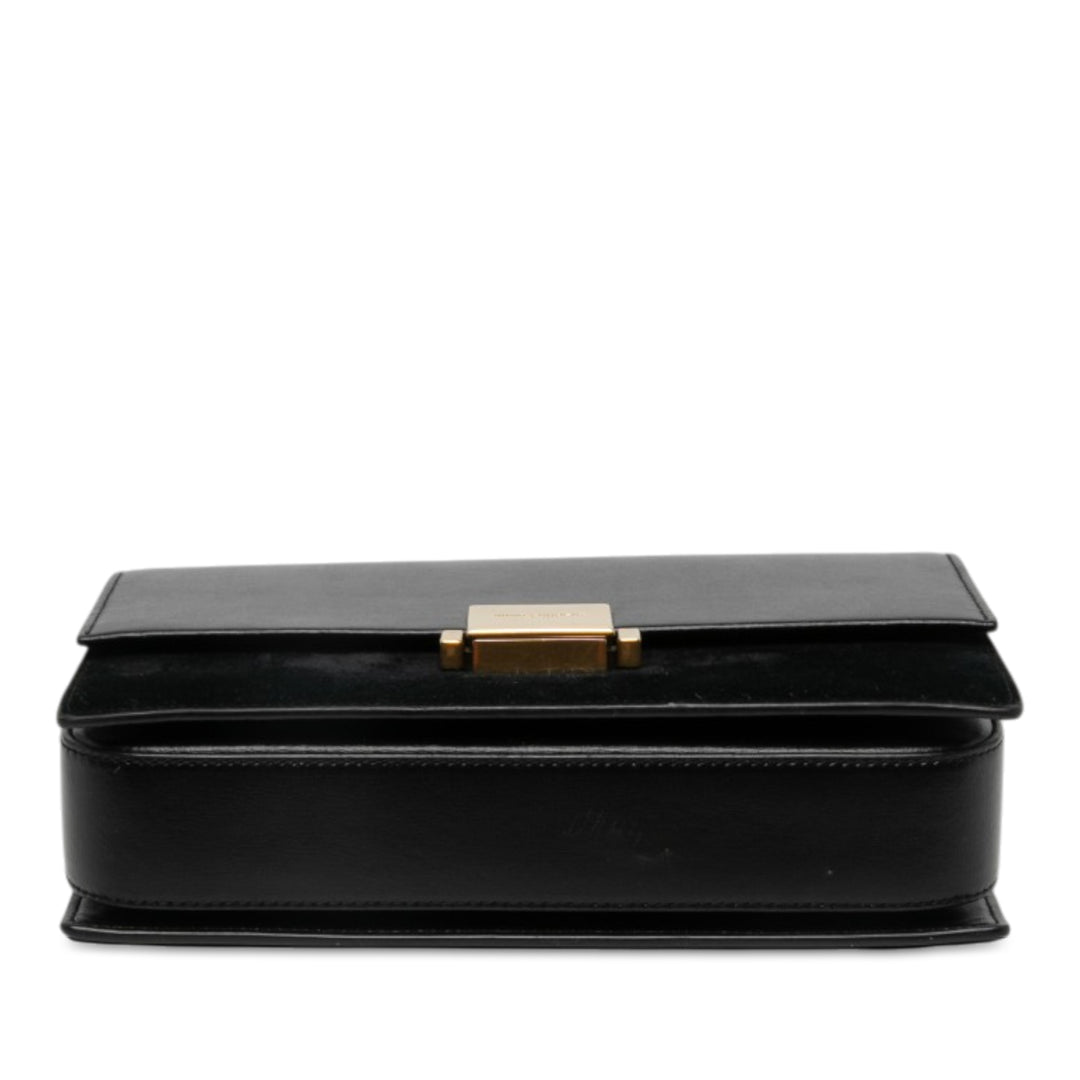 Saint Laurent Bellechasse Sac Moyen Cuir de veau Noir – vue 3 – GABY PARIS