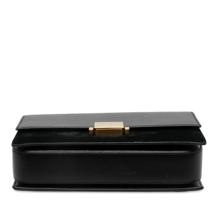 Saint Laurent Bellechasse Sac Moyen Cuir de veau Noir – vue 3 – GABY PARIS