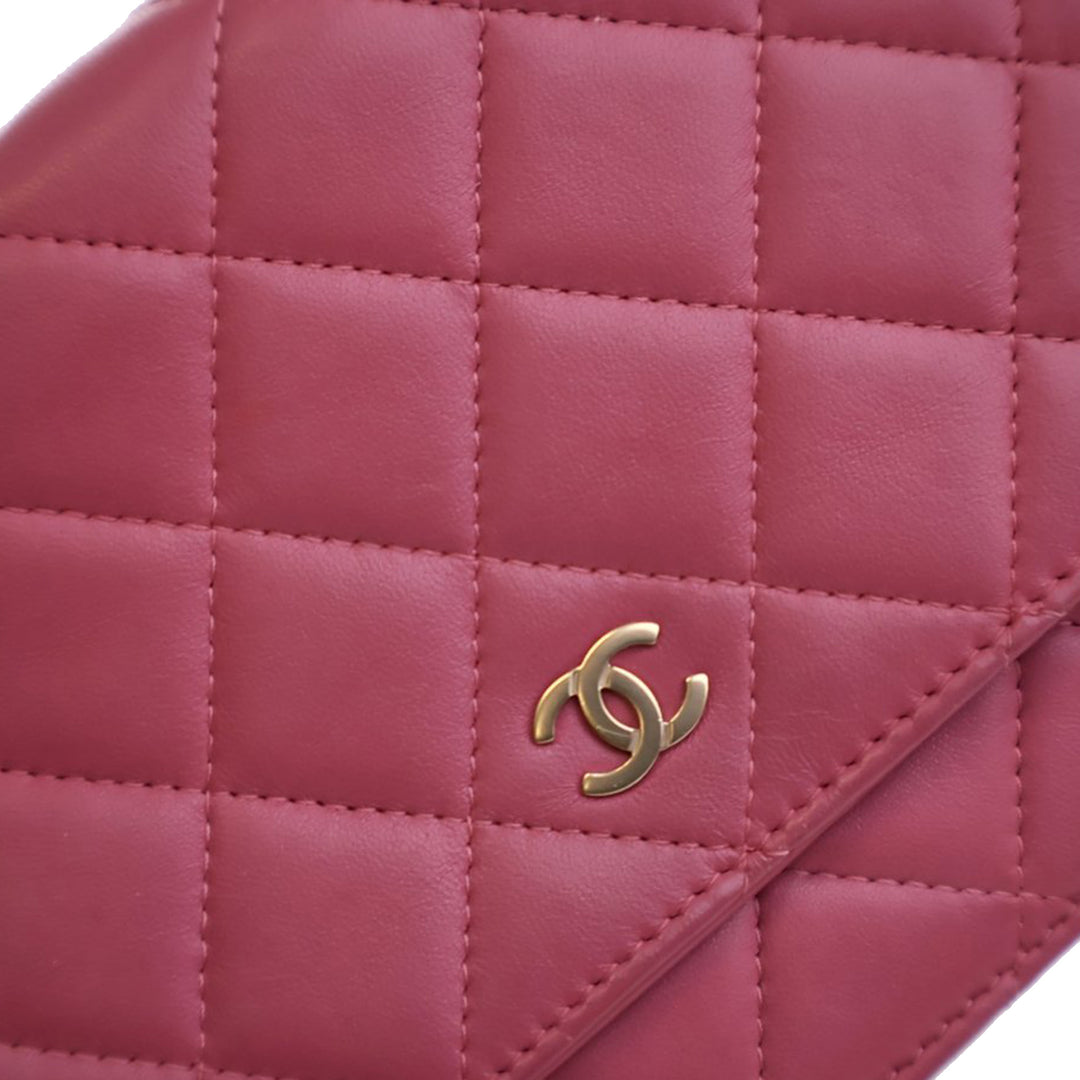 Chanel CC Matelassé Cuir d’agneau Wallet on Chain