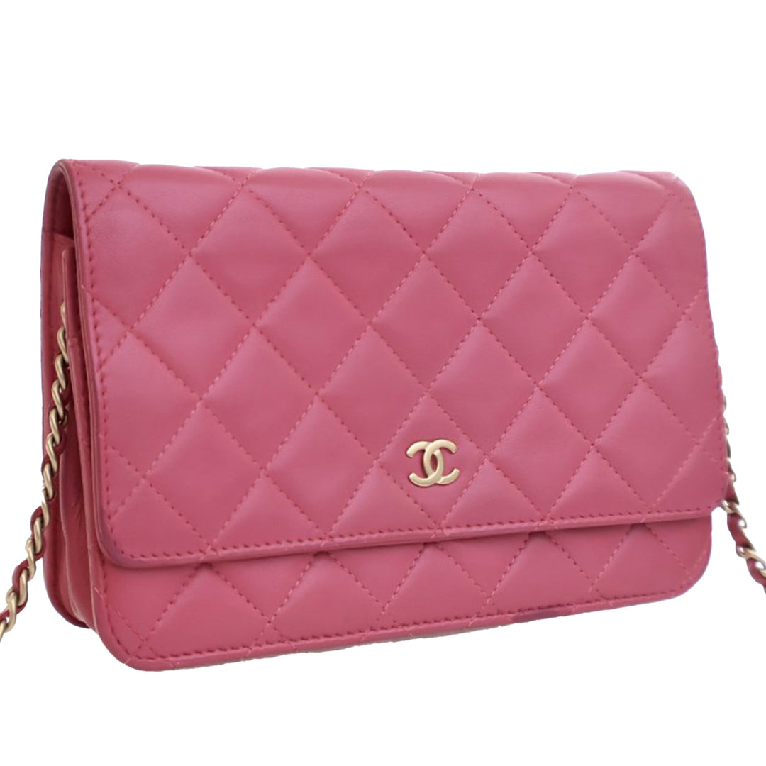 Chanel CC Matelassé Cuir d’agneau Wallet on Chain