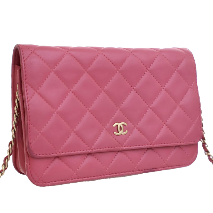 Chanel CC Matelassé Cuir d’agneau Wallet on Chain