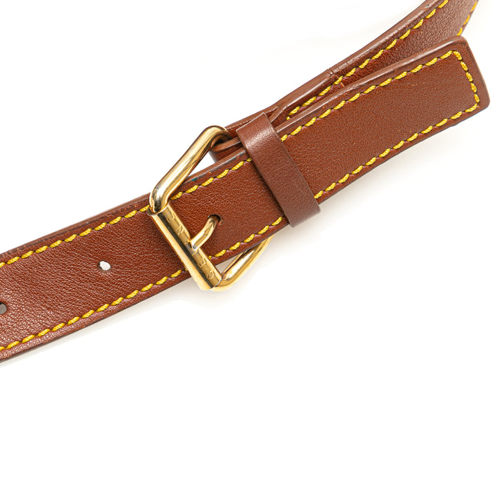Macadam Canvas Crossbody Brown - Gaby Paris