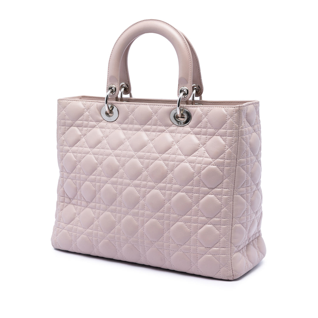 Dior Large Cuir d’agneau Cannage Lady Dior