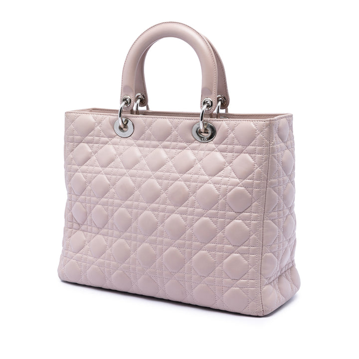 Dior Large Cuir d’agneau Cannage Lady Dior