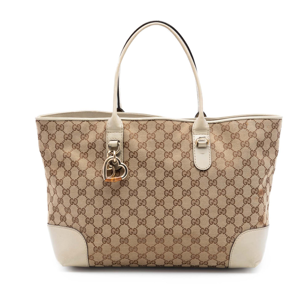 Gucci GG Heart Bit Cabas Toile