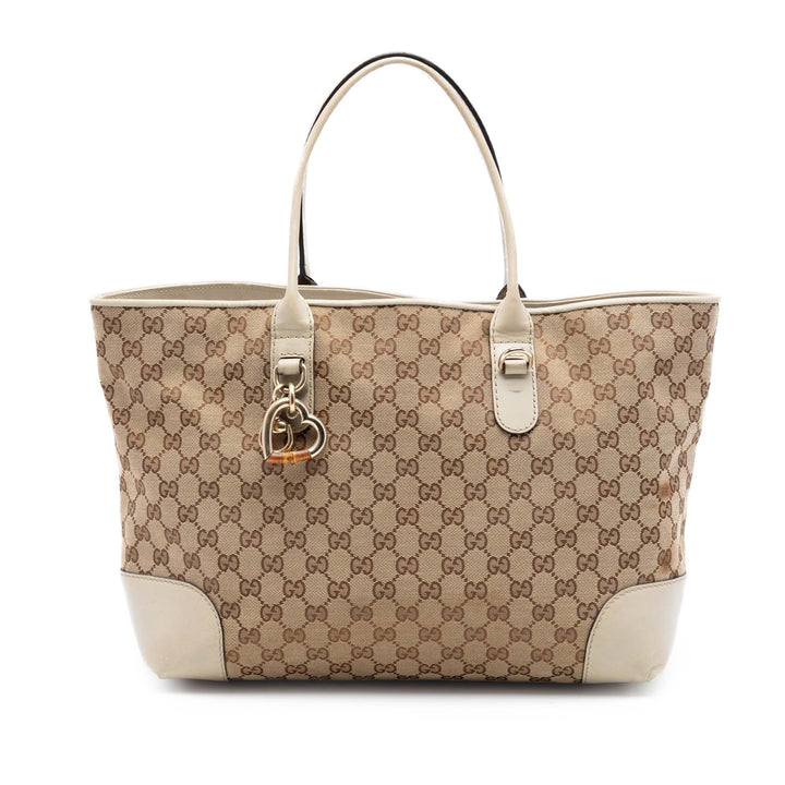 Gucci GG Heart Bit Cabas Toile