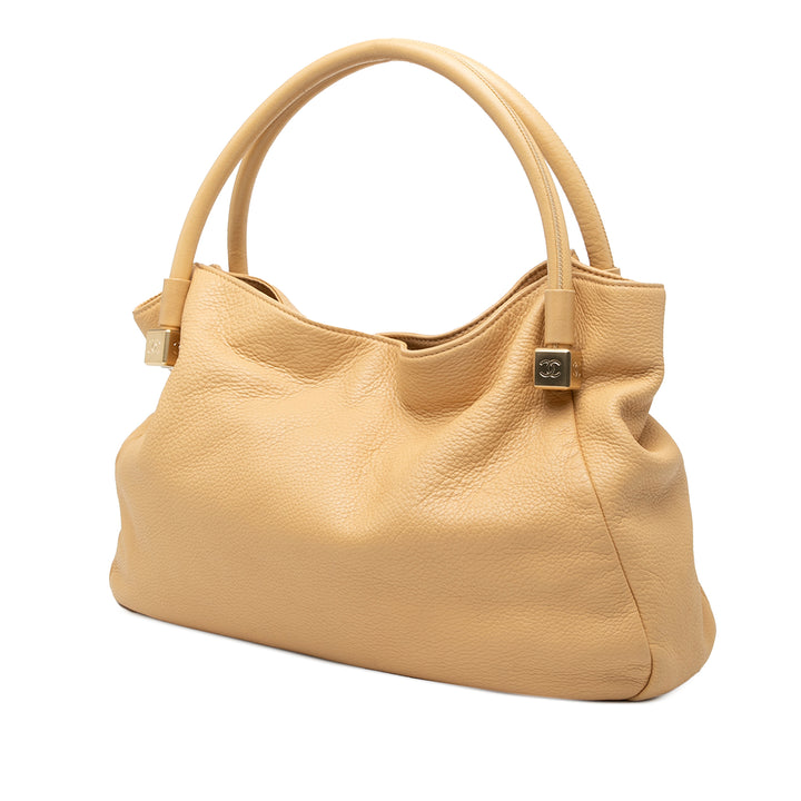 Chanel Cuir de veau grainé CC Dice Cabas