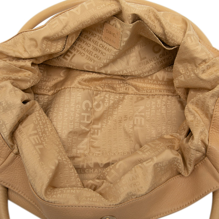 Chanel Cuir de veau grainé CC Dice Cabas