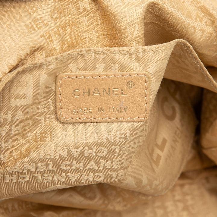Chanel Cuir de veau grainé CC Dice Cabas