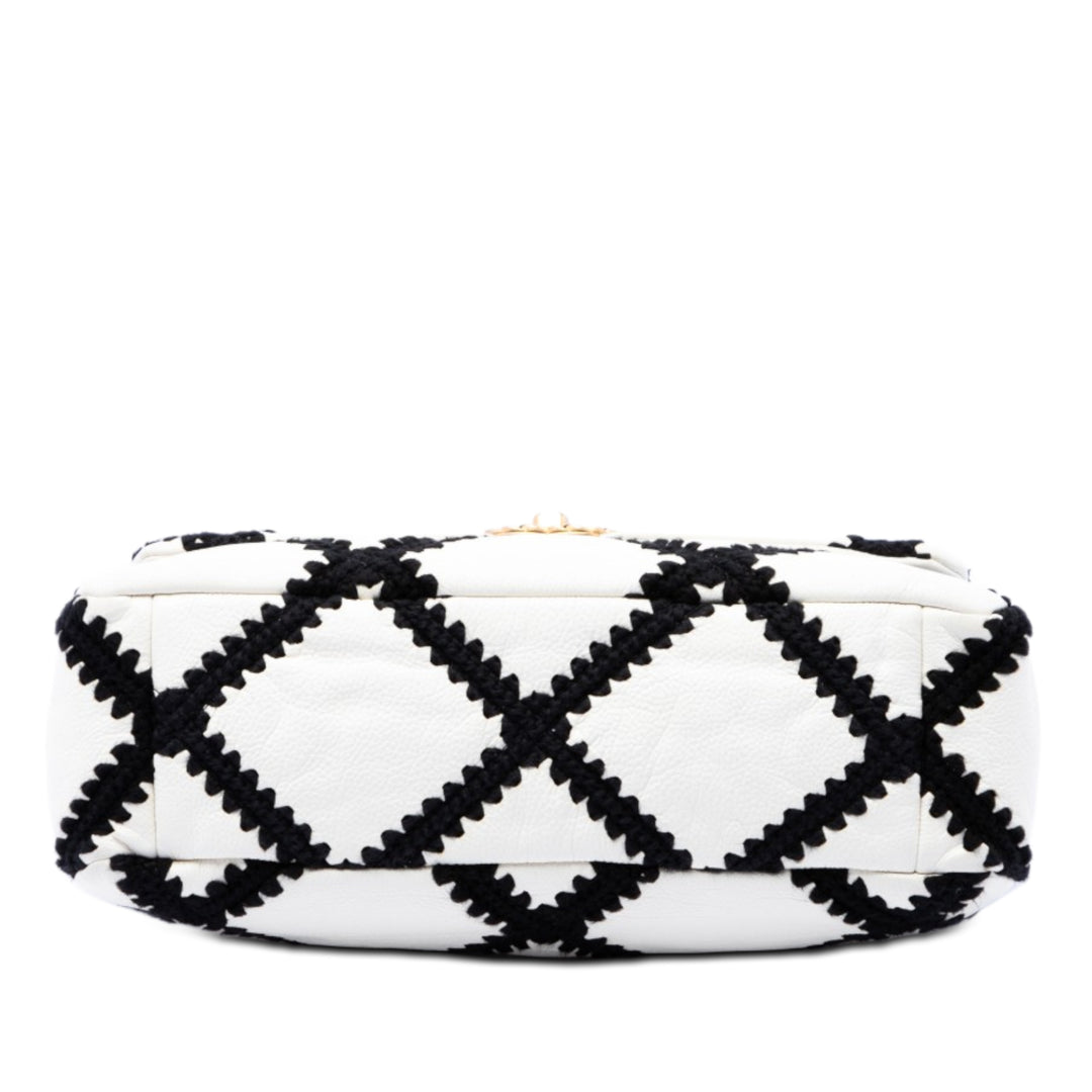 Chanel Large Crochet Cuir de veau 19 à rabat