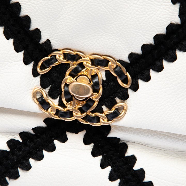 Chanel Large Crochet Cuir de veau 19 à rabat