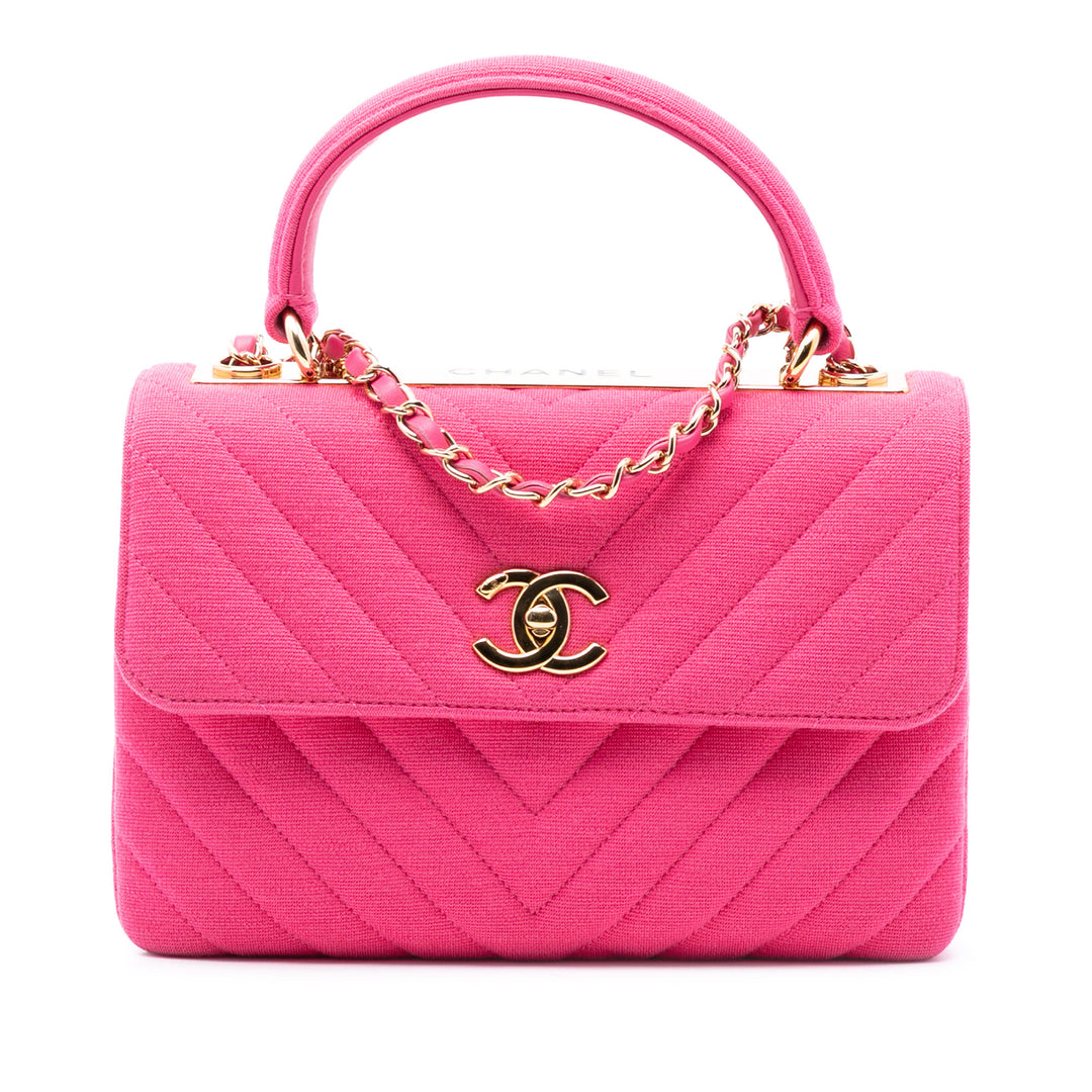 Chevron Jersey Trendy CC à rabat Petit Rose