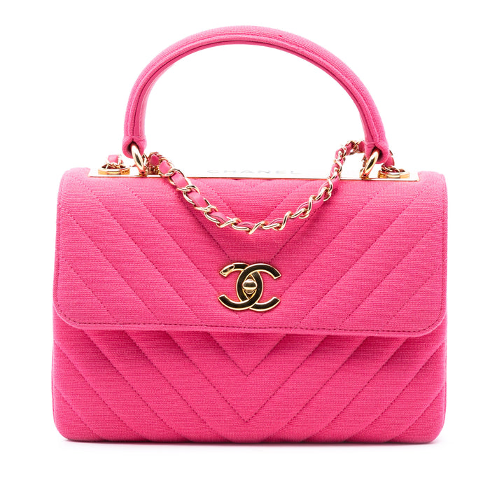 Chevron Jersey Trendy CC à rabat Petit Rose