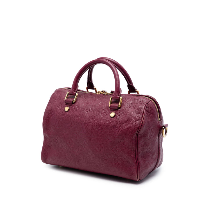 Speedy Bandouliere 25 Monogram Empreinte Rouge
